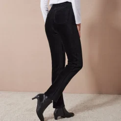 Rechte broek in fluweeltricot