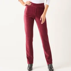 Rechte broek in fluweeltricot