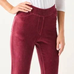 Rechte broek in fluweeltricot