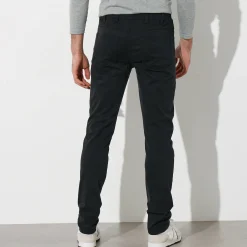 Rechte broek in rekbare twill