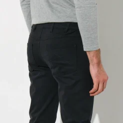 Rechte broek in rekbare twill