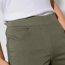 Rechte broek met elastische taille