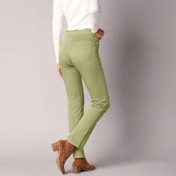 Rechte broek met elastische taille