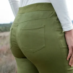 Rechte broek met elastische taille