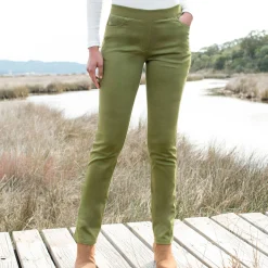 Rechte broek met elastische taille