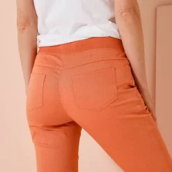 Rechte broek met elastische taille