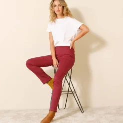 Rechte broek met elastische taille