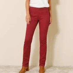 Rechte broek met elastische taille