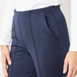 Rechte broek met platte buik-effect, tricot