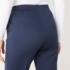 Rechte broek met platte buik-effect, tricot