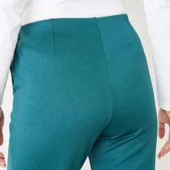 Rechte broek met platte buik-effect, tricot