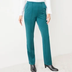 Rechte broek met platte buik-effect, tricot