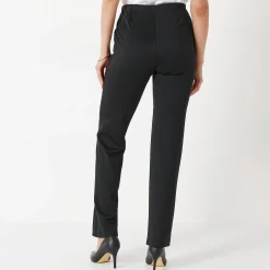 Rechte broek met platte buik-effect, tricot