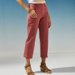 Rechte 7/8-broek met stretch