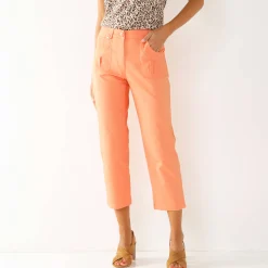 Rechte 7/8-broek met stretch