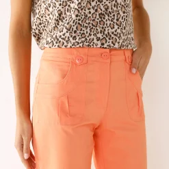Rechte 7/8-broek met stretch