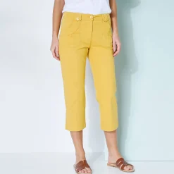 Rechte 7/8-broek met stretch