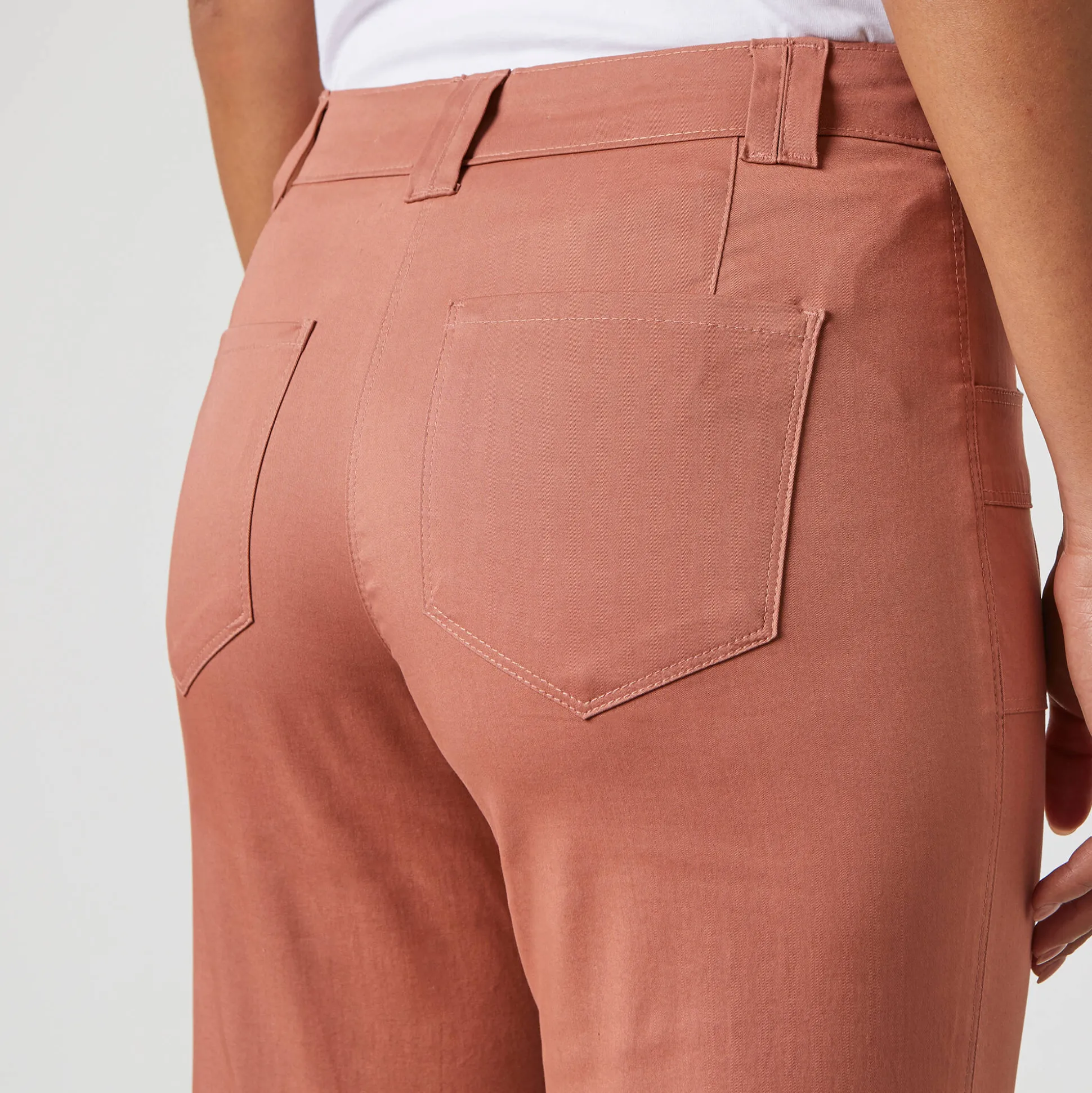 Rechte 7/8-broek met stretch