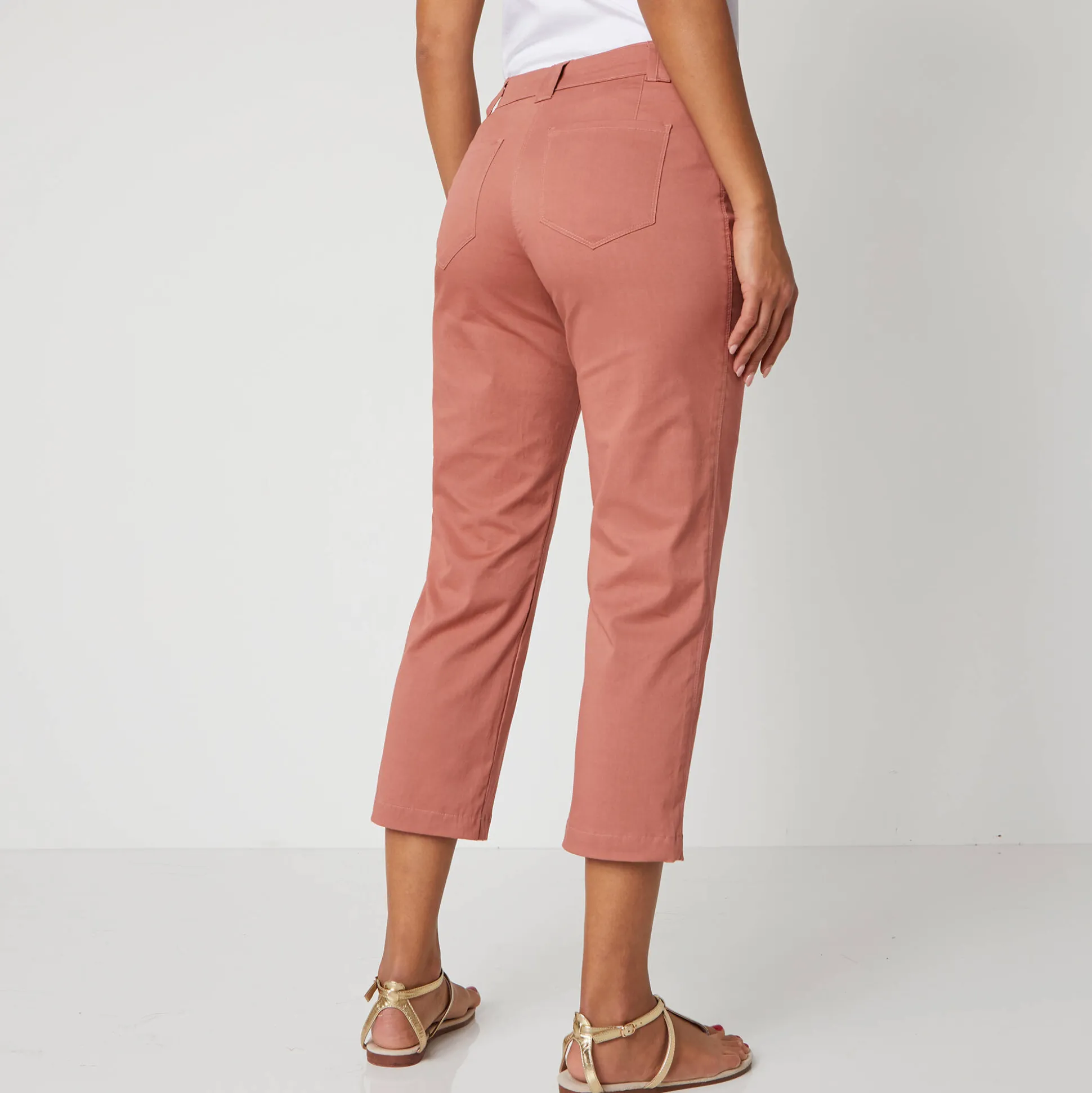 Rechte 7/8-broek met stretch
