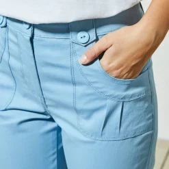Rechte 7/8-broek met stretch