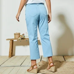 Rechte 7/8-broek met stretch