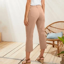 Rechte 7/8-broek met stretch