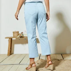 Rechte 7/8-broek met stretch