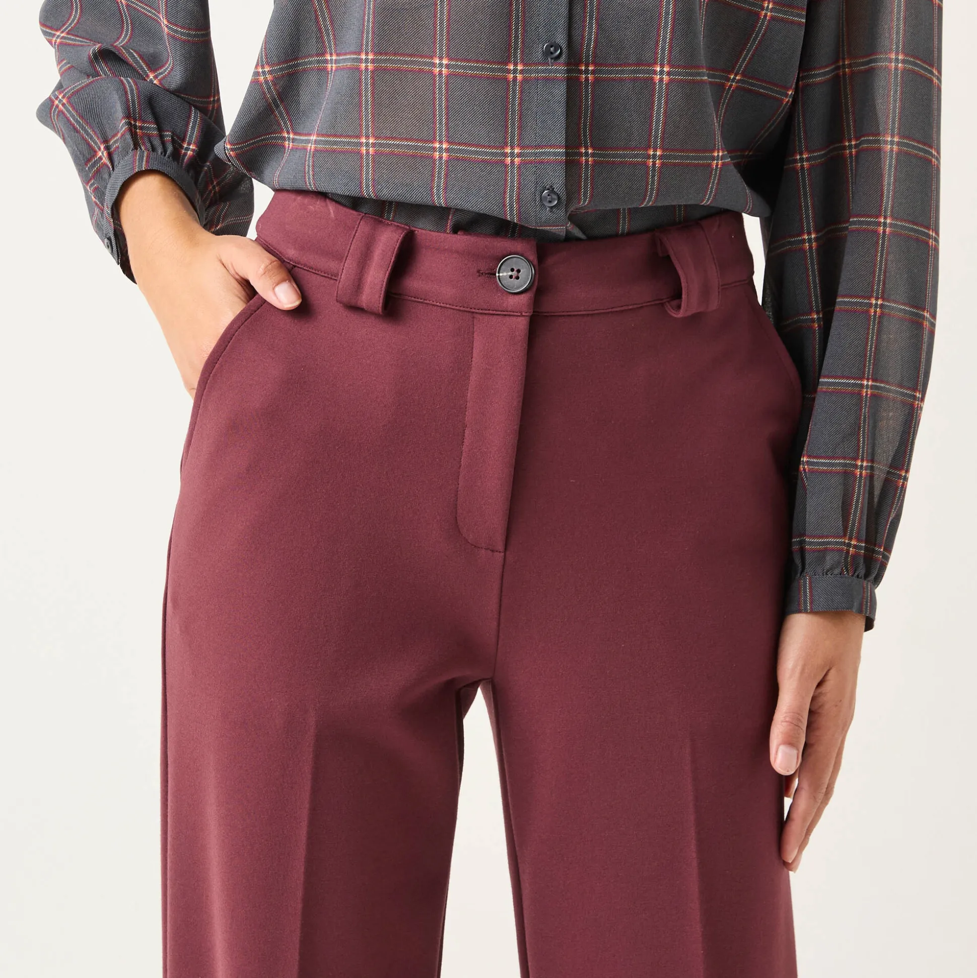 Rechte broek, milanotricot