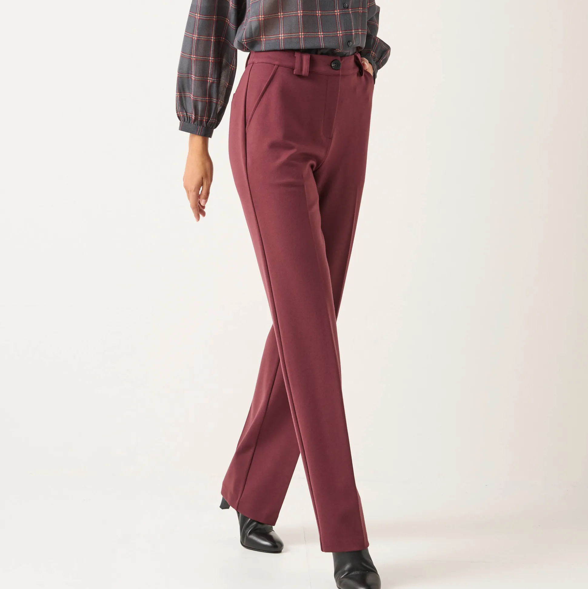 Rechte broek, milanotricot
