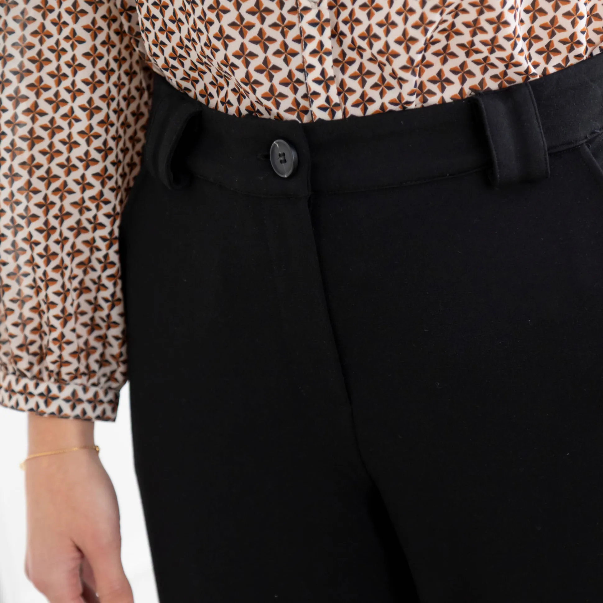 Rechte broek, milanotricot