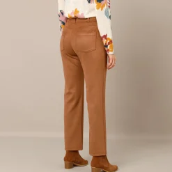 Rechte broek, suedinetricot