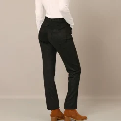 Rechte broek, suedinetricot