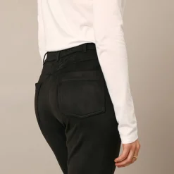 Rechte broek, suedinetricot