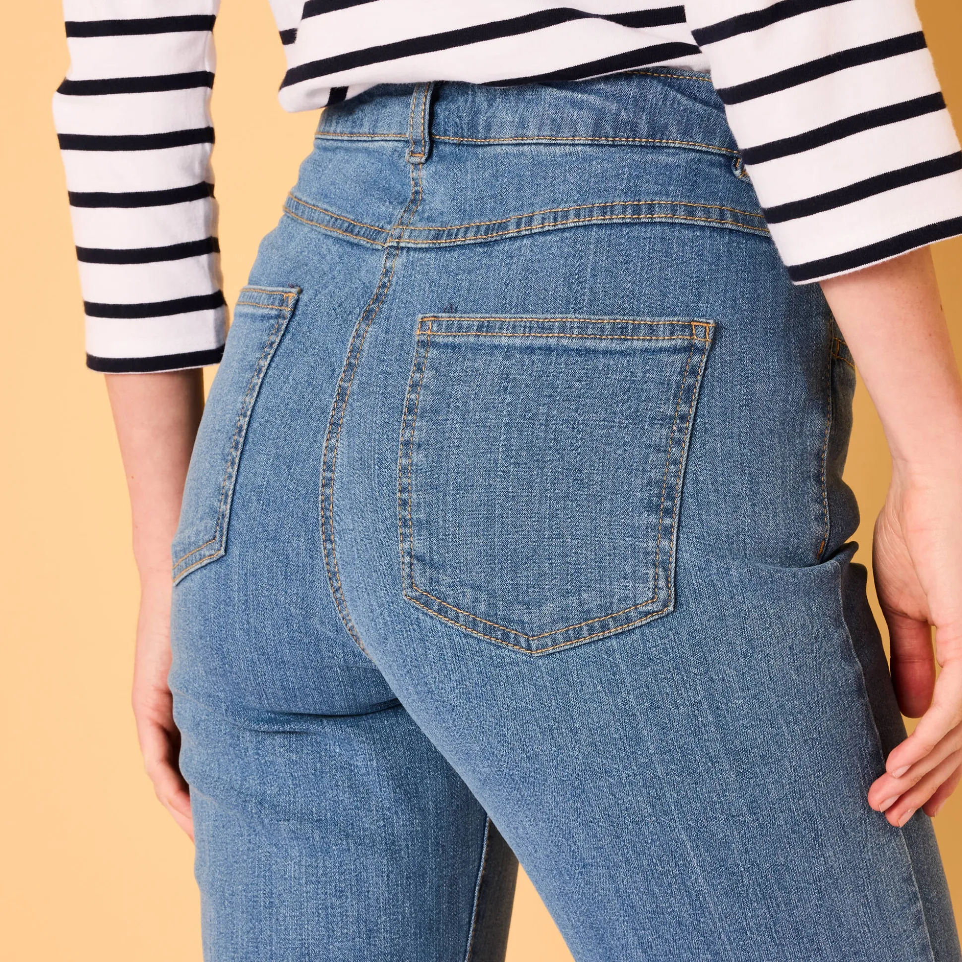 Rechte jeans met 5 zakken