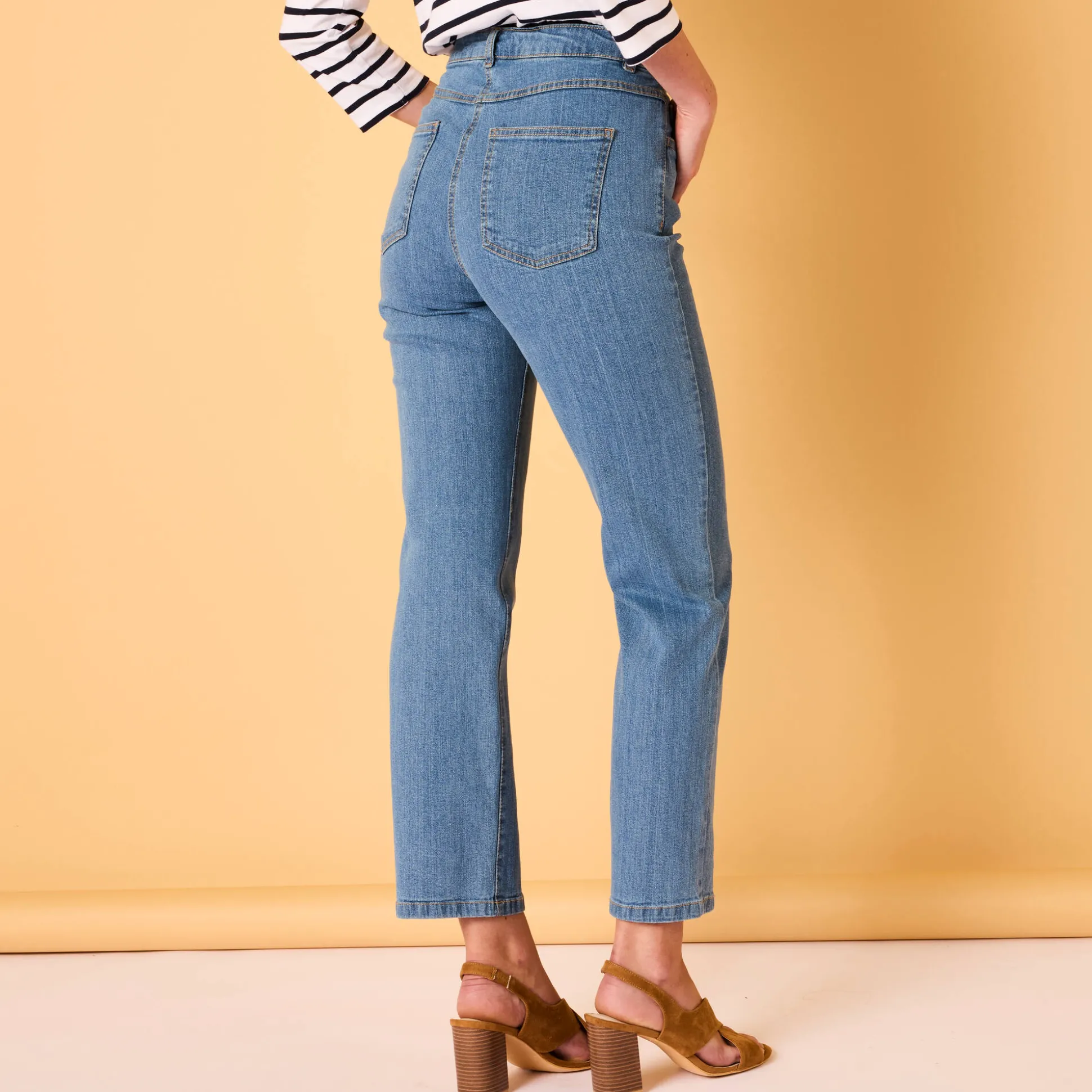 Rechte jeans met 5 zakken