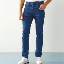 Rechte jeans met 5 zakken, ultrastretch denim - L32