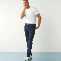 Rechte jeans met 5 zakken, ultrastretch denim - L28