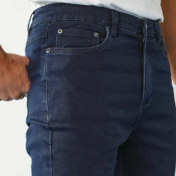 Rechte jeans met 5 zakken, ultrastretch denim - L32