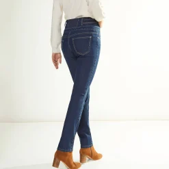 Rechte jeans met hoge taille - kleine lengte