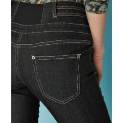 Rechte jeans met hoge taille - kleine lengte