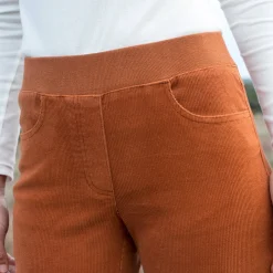 Rechte "ultracomfort" broek in ribfluweel