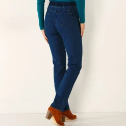 Rechte 'ultracomfortabele' jeans met elastische taille