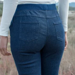 Rechte 'ultracomfortabele' jeans met elastische taille
