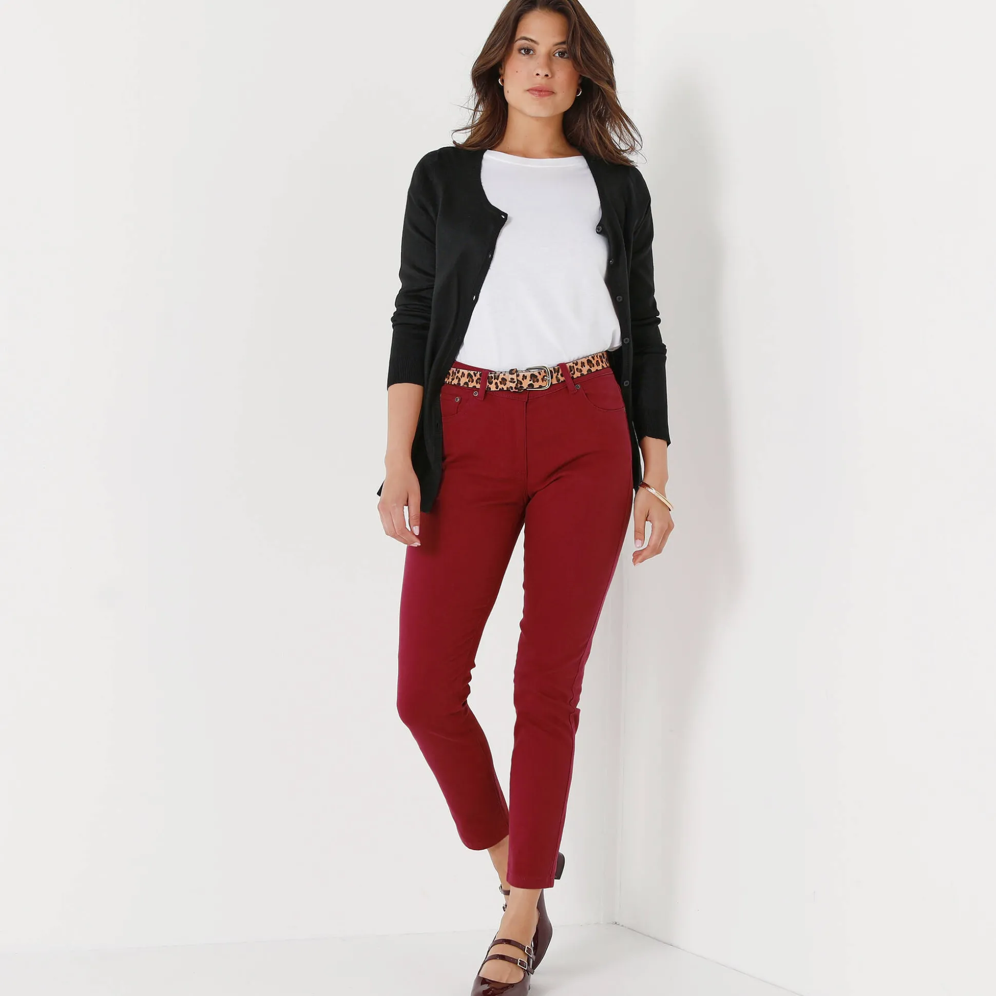 Rekbare 7/8-broek met nauwsluitend model