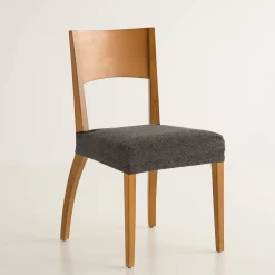 Rekbare chiné hoes in jacquard voor stoelzitting