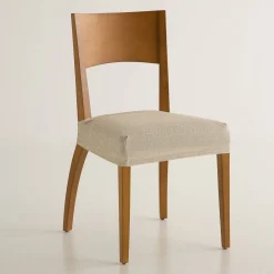 Rekbare chiné hoes in jacquard voor stoelzitting