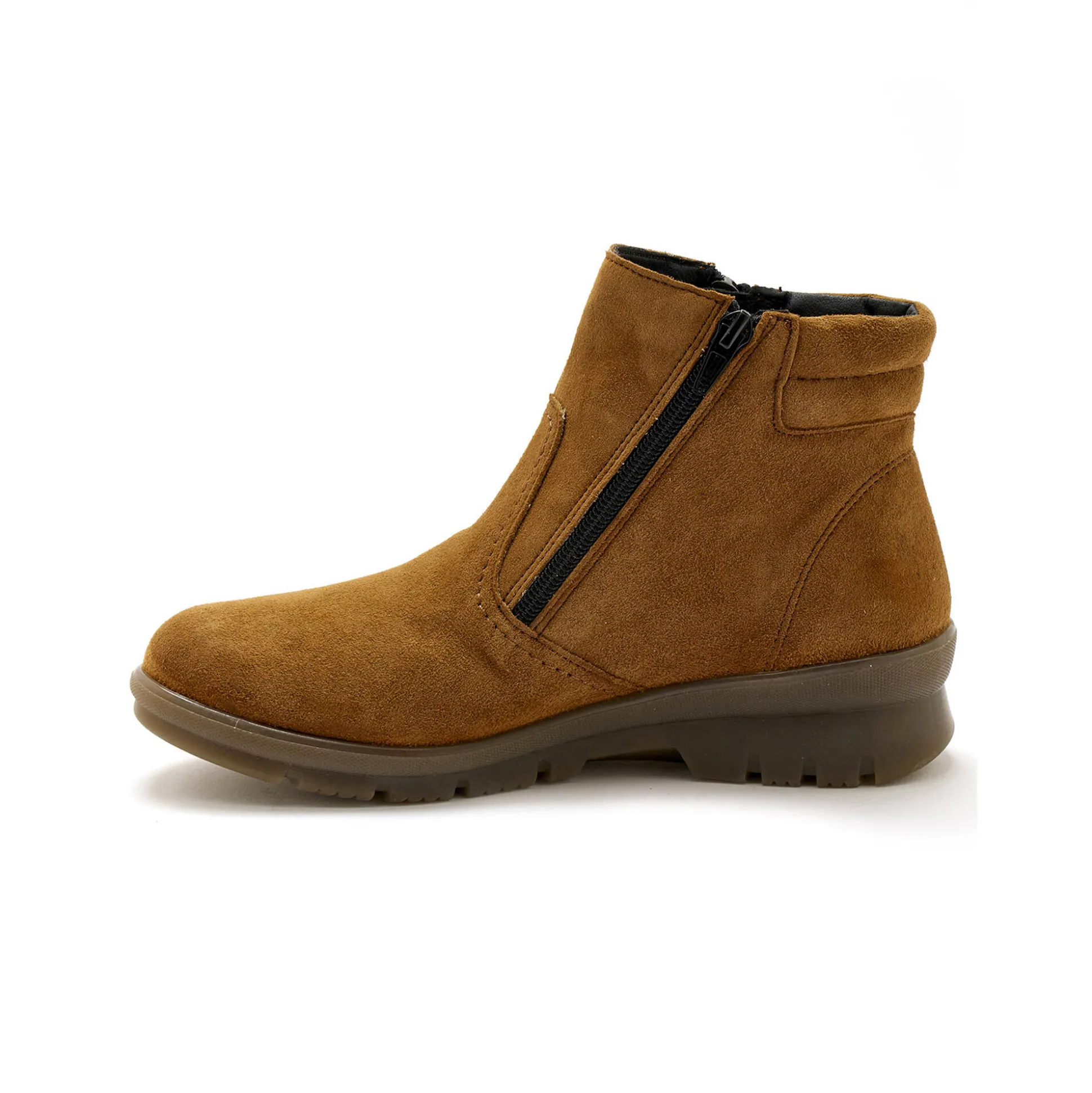 Rekbare, leren boots met dubbele rits PÉDICONFORT