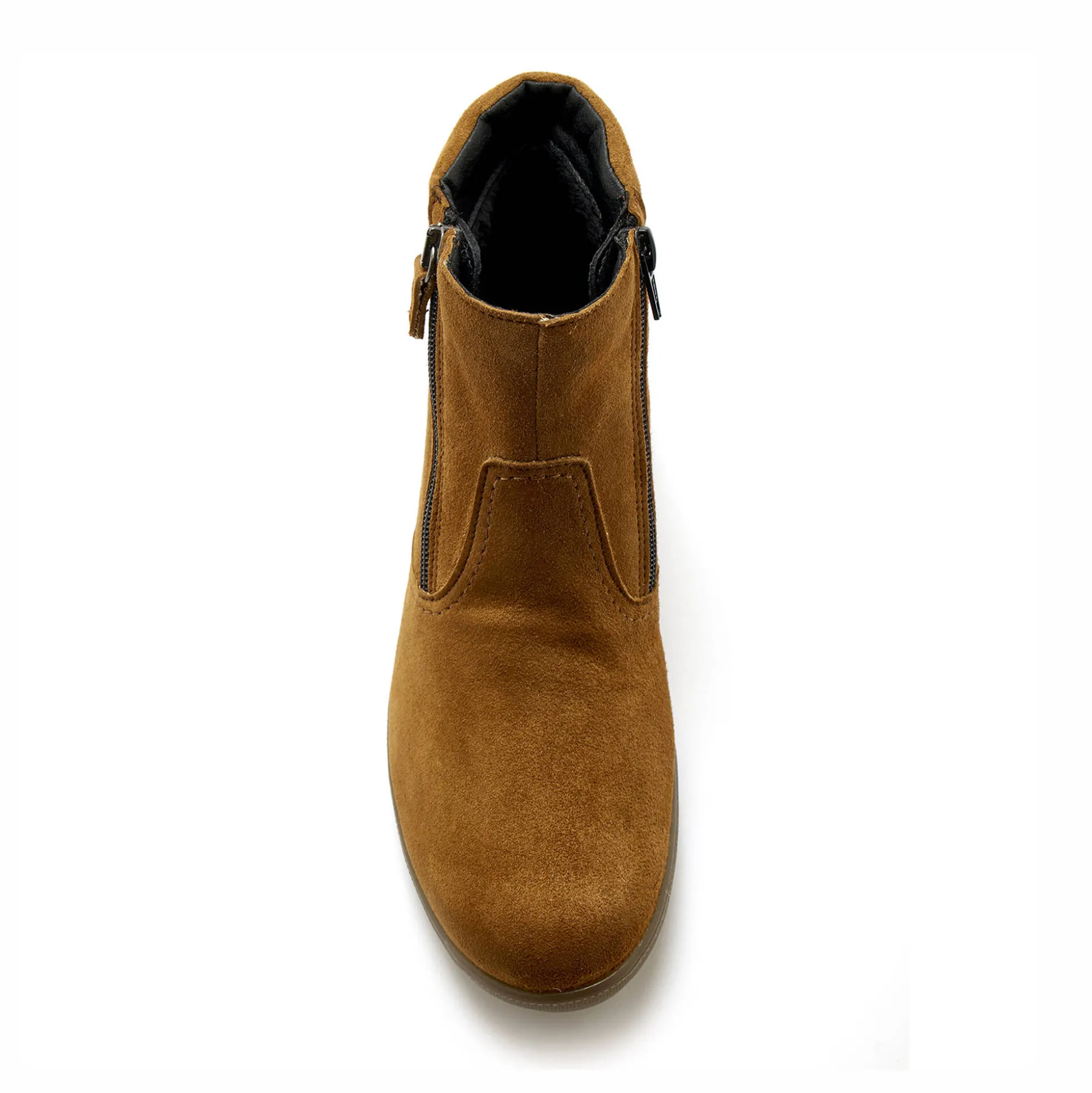 Rekbare, leren boots met dubbele rits PÉDICONFORT