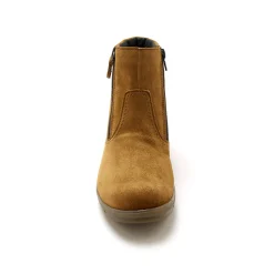 Rekbare, leren boots met dubbele rits PÉDICONFORT