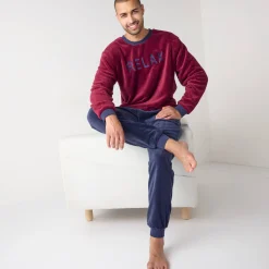 Relax pyjama in harig tricot, pluchetouch